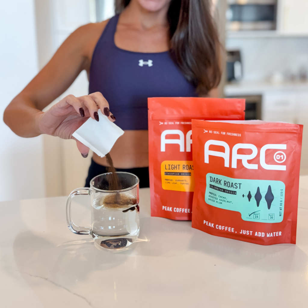 Instant coffee pack in the kitchen