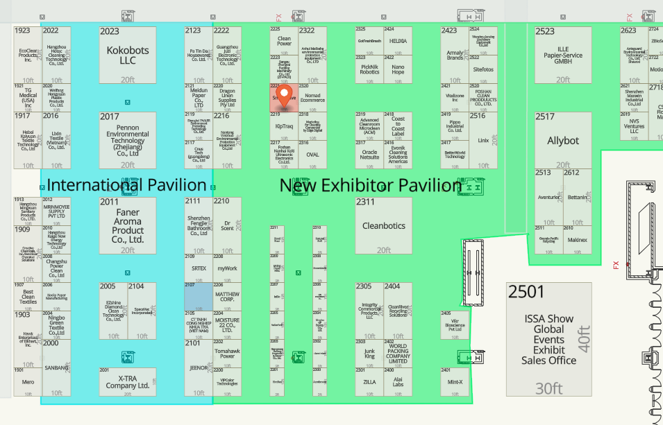 ISSA Show North America Floor Plan and SmartSolve Location.