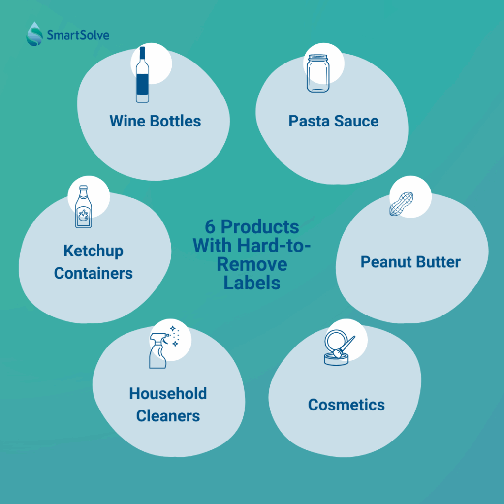 Removable labels vs. hard-to-remove labels examples
